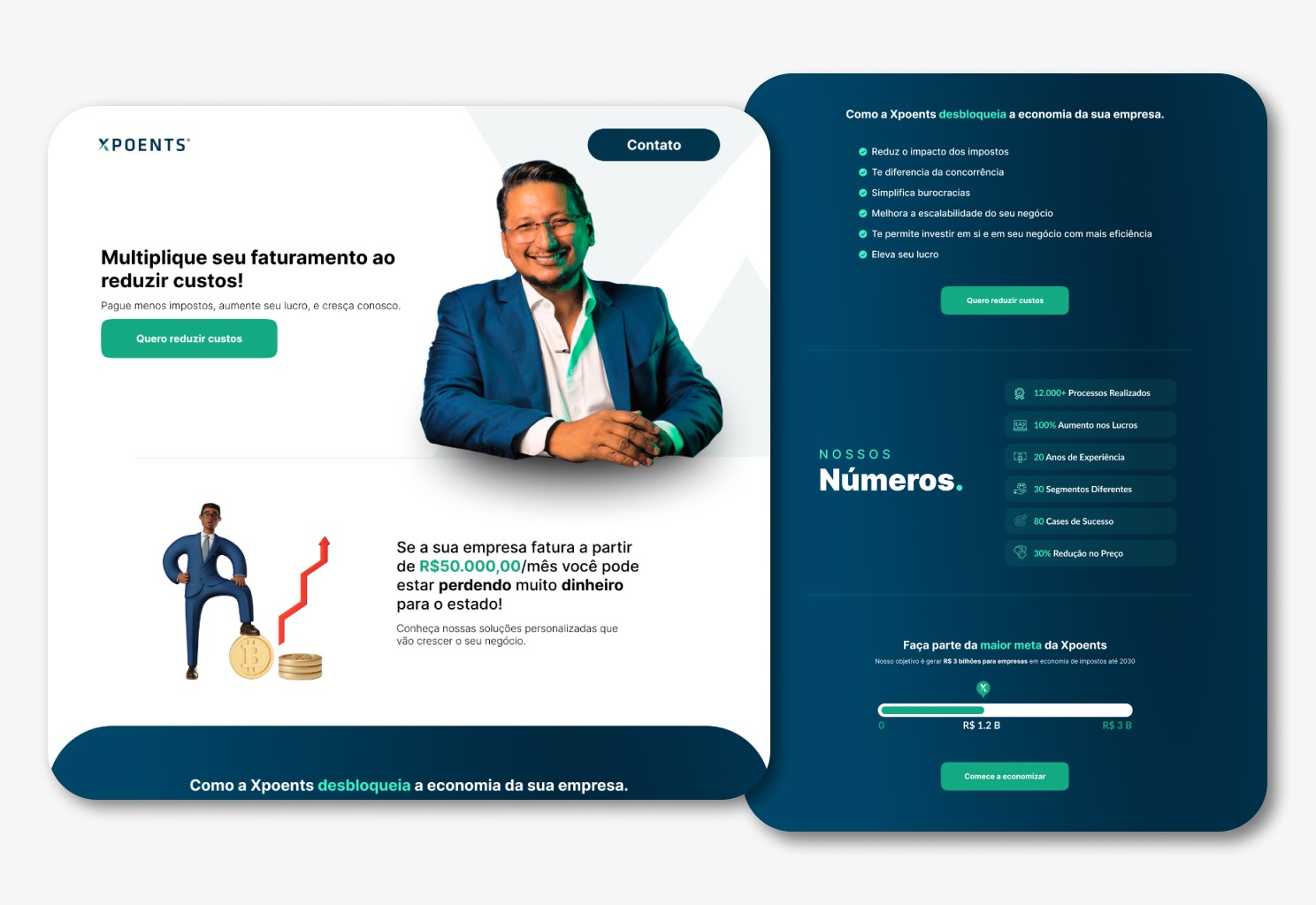 Xpoents Landing Page